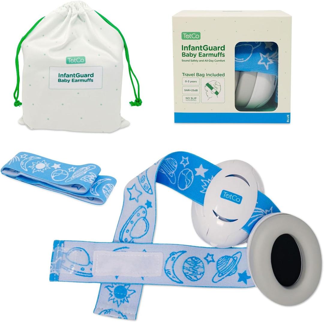 Baby Noise Cancelling Headphones  ANSI & CE Certified Ear Protection for Infants & Toddlers (0-36 Months) (Blue)