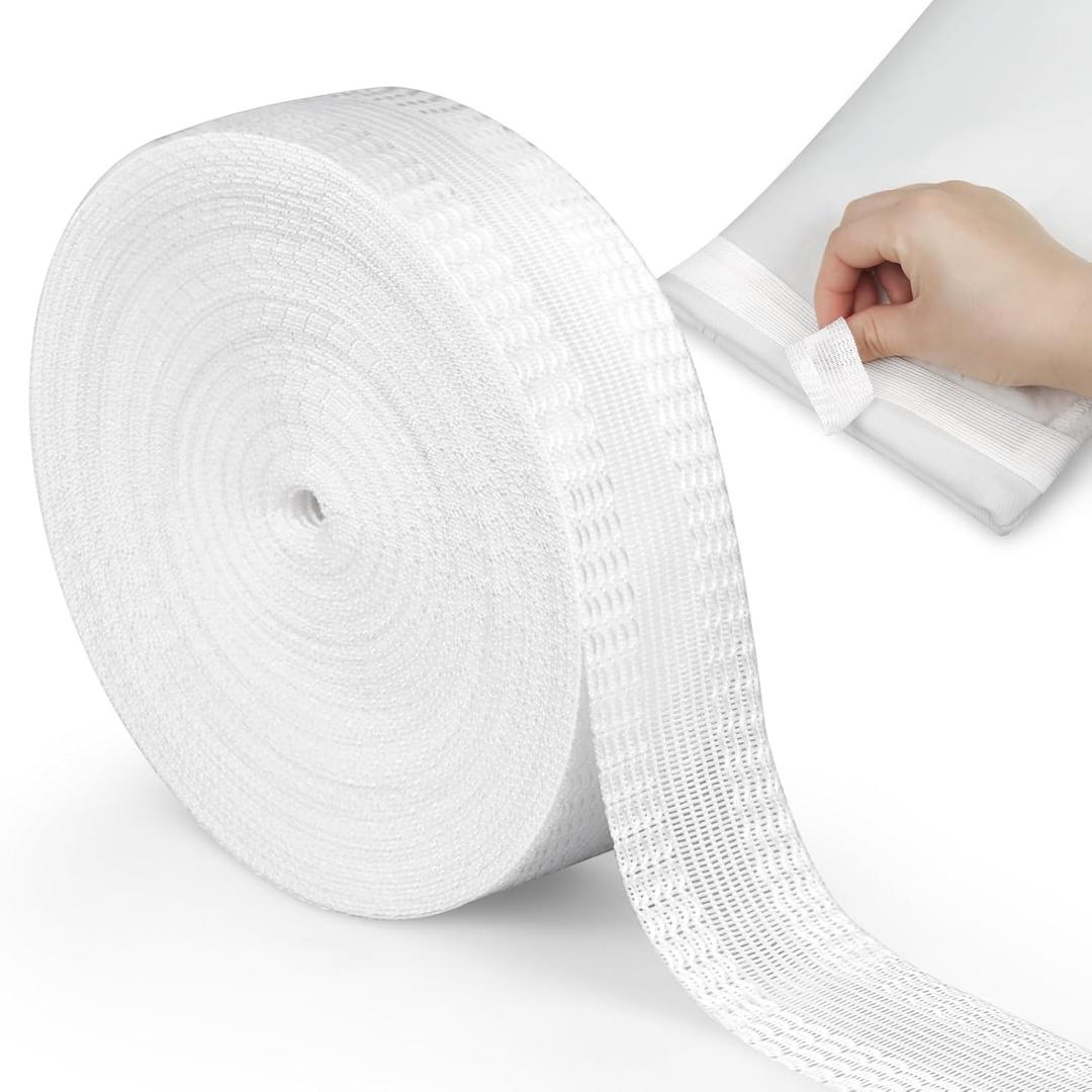 32.8 Ft Hemming Tape for Pants, Iron on Hemming Tape, Trousers Edge Modified Strips, Blue Hem Tape for Jeans Suit Pants Trouser Mouth (White)