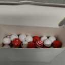 Misdary 200 Pcs Christmas Peppermint Candy Beads Red and White Peppermint Candy Shaped Round Christmas Wooden Beads for Crafts DIY Jewelry Making Xmas Home Decor