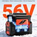 VOLTASK 56V Cordless Snow Shovel, 14" Electric Snow Blower, 2000W Brushless Motor Battery Snow Shovel, 26FT Throw Distance Snow Removal for Driveway/Steps/Patio/Sidewalk, with 4.0Ah Battery & Charger