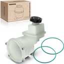 A-Premium Power Steering Reservoir/Tank with Cap Compatible with Dodge Charger 2011-2019, Challenger 2011-2014 & Chrysler 300 2011-2014, 3.6L 5.7L