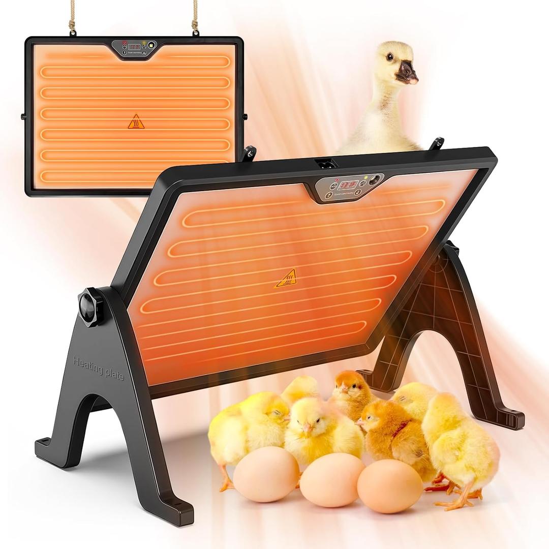 Chicken Coop Heater - 360° Rotatable, Dual-Side Heating, Precise Temperature Control - Ideal for Chicken Coops, Pet Incubators and Home Breeding