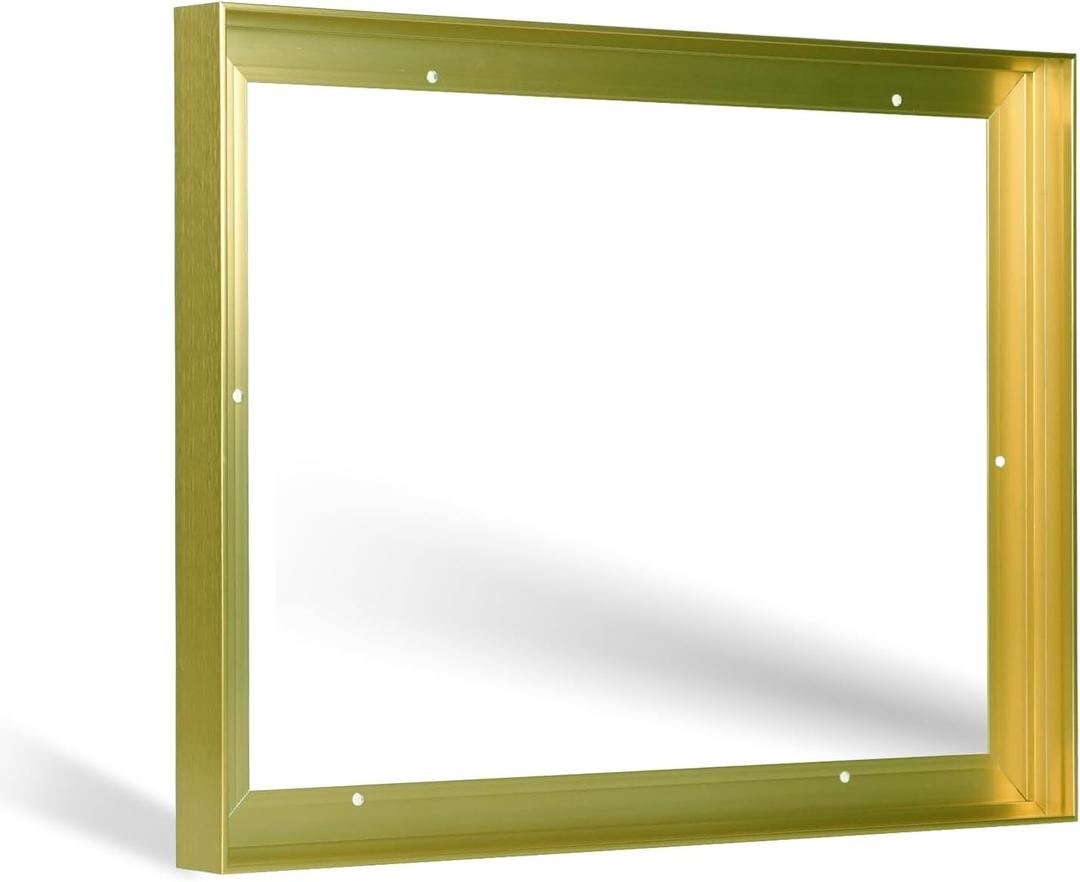 16x20 Canvas Floating Frame for 0.59"-0.87" Deep Paintings, Modern Light Gold Gallery Wall Decor Frame, Vertical & Horizontal Hanging, 1 Pack
