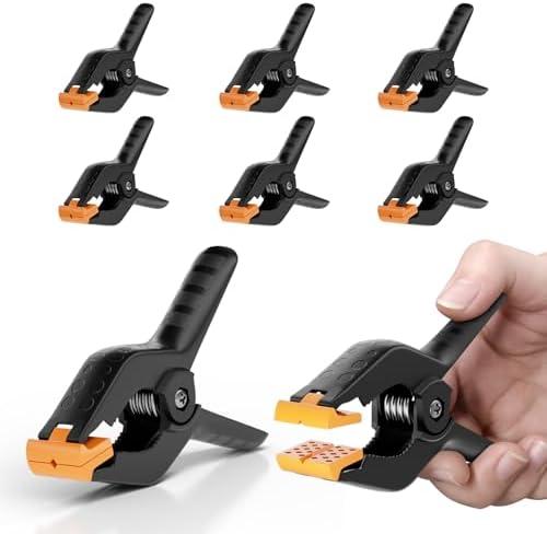 EMART 6 Pack Heavy Duty Muslin Spring Clamps, 4.5 inch Photo Booth Backdrop Clips for Photography Studio
