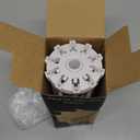 Ourokhome Collapsible Pasta Drying Rack, Plastic Foldable Homemade Fresh Spaghetti Stand Dryer Noodle Hanger for Kitchen with 10 Arms, Stable, Easy Storage, Quickly Set Up (White)