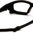 PYRAMEX I-Force Sporty Dual Pane Anti-Fog Goggle, Black Frame/Clear Anti-Fog Lens