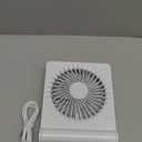 Koonie USB Fan, Strong Wind Ultra Quiet Small Desk Fan 220 Tilt Folding 3 Speeds Adjustable USB-C Powered Personal Fan for Home Office Desktop, White, NO BATTERY (5.7 inch)