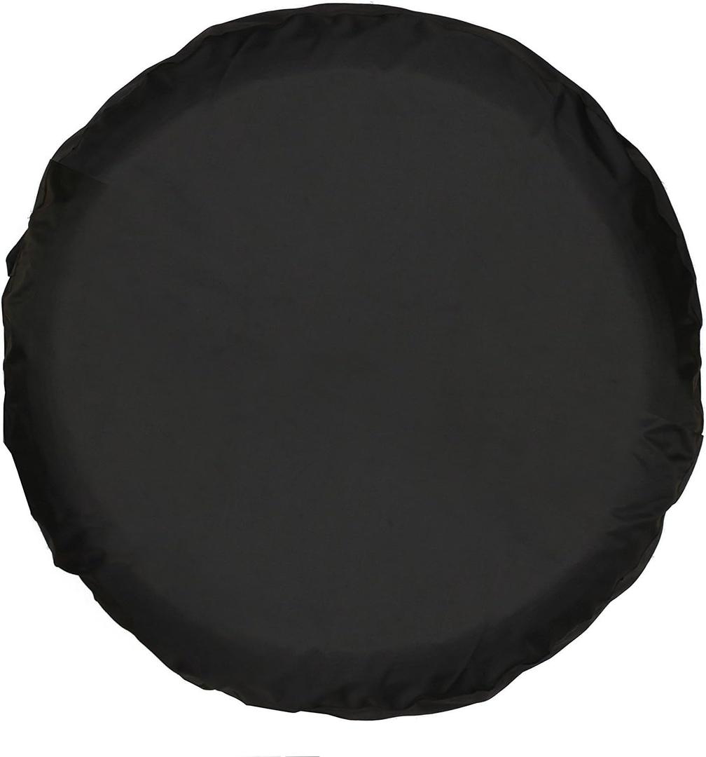 Moonet PVC Thickening Leather Spare Tire Wheel Cover for Car Truck SUV Camper Trailer Universal Fit RV JP FJ,R14 S Black (for Overall Wheel Diameter 24-26 inch)
