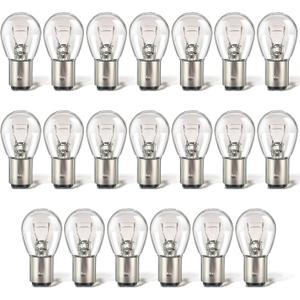Meonum 20 Pack 1157 Bulbs Light Long Life Replacement 12V 21W/5W Tail Turn Signal Brake Light Bulb Bulk Compatible with 7528 2357 2057 1016 1034 1076 for Marker Tail Running Parking