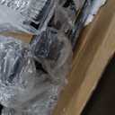 Rolanstar Bed Frame Queen Size with Charging Station and LED Lights, PU Leather Headboard with Storage Shelves, Heavy Duty Metal Slats, No Box Spring Need, Noise Free, Easy Assembly, Black