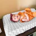 Premium Baby Changing Pad Covers 4 Pack Boy or Girl Changing Pad Cover Pure Jersey Machine Washable Grey and White Changing Table Cover Diaper Changing Pad Cover Sheets
