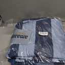 Juicy Couture Denim Stripe King Duvet Cover Set - 3-Piece Machine Washable Reversible Blue Bedding Duvet Cover and Sham Set