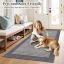 Ileading Indoor Door Mat 3x5ft Absorbent Dog Mats for Muddy Paws,Machine Washable Small Living Room Area Rug with Non-Slip Rubber Backing Low-Profile Inside Carpet for Hallway,Kitchen