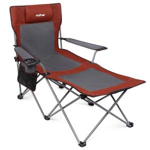 apollo walker Reclining Beach Chair, 90-135 Adjustable Red