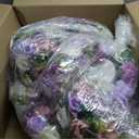 Hotop 12 Pcs Artificial Rose Flower Balls for Centerpieces, Silk Roses Kissing Balls Romantic Faux Floral Arrangements for Engagement Wedding Home Decor (Fantasy Violet)