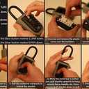 Key Lock Box, For families, Hotels, Offices, Realtor Key Lock Box Safe Lock Box 10-Digit Push Button Combination Safe Vault - Portable Outdoor Storage Key - Door Handle or Fence Mount.