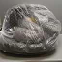 Orthopedic Dog Bed for Medium, Large Dogs Breeds, High Density Egg Crate Foam Dog Sofa Beds with Four Sided Bolster,Oval Kennel Bed, Pet Couch Bed,Removable Washable Cover& Non-Slip Bottom (35"L x 28"W x 7.5"Th, Gray)