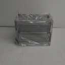 Mind Reader Accessory Organizer, Supply Storage, Makeup, Office, Kitchen, Metal Mesh, 8.25"L x 12.5"W x 12.5"H, Silver