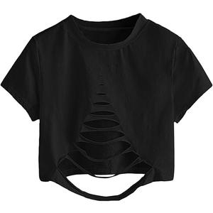 Women's T-shirts Black L SWEATYROCKS
