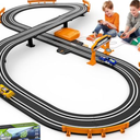 Slot Car Race Track Sets for Boys, Race Car Track with 2 High-Speed Slot Cars, Battery or Electric Car Track, Dual Racing Game Lap Counter Track Sets