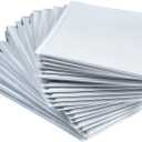#4 White Padded Bubble Lined Poly Mailer Bag for Shipping and Packing, Tear-proof, Water-resistant and Lightweight Envelopes, 9.5 x 13.5 inches, Postal Self-Seal Adhesive Opaque Bags. (50)