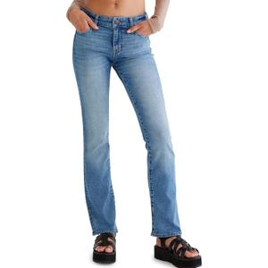 Aeropostale Women's Aero Mid Rise Bootcut Jean (Blue) 18 Regular 