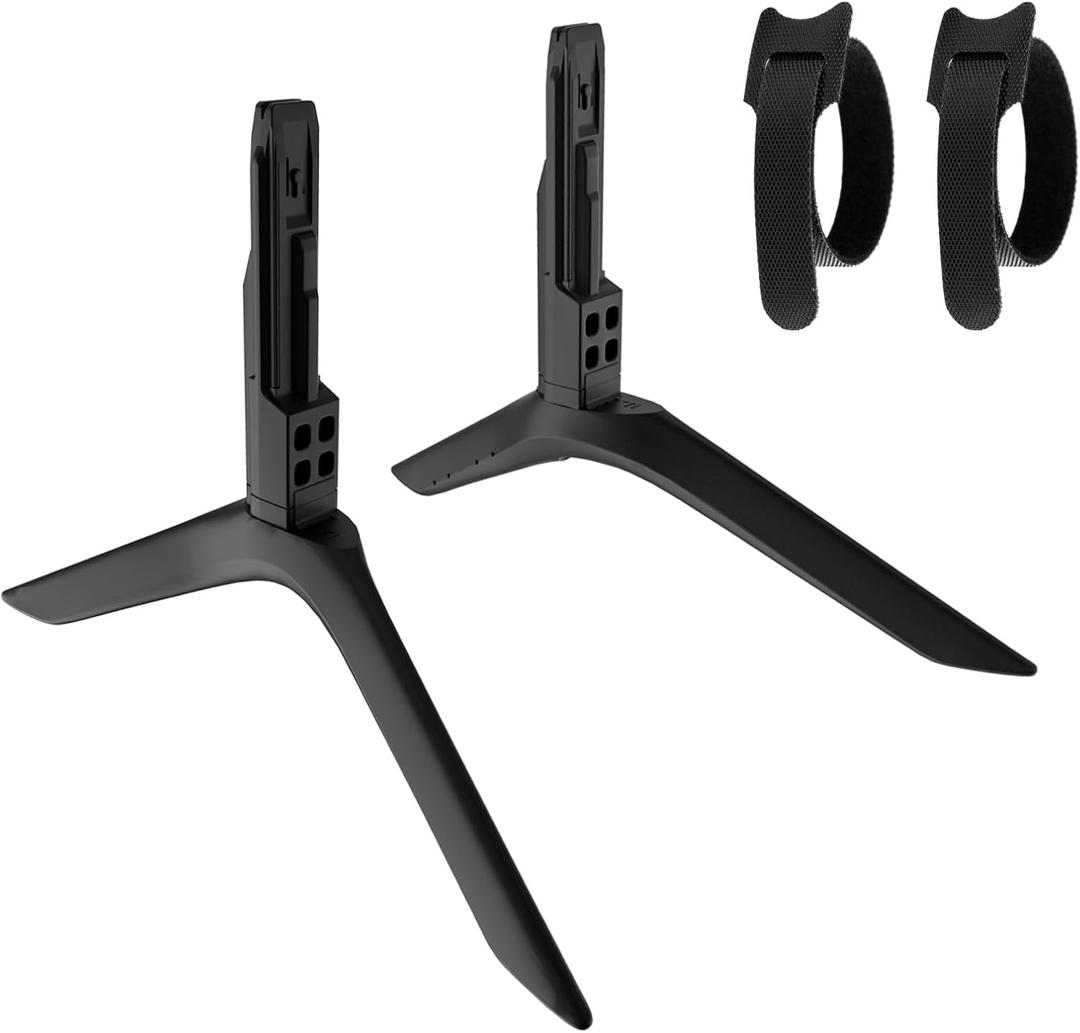 TV Legs for Samsung Only for UN65TU8200F UN65TU8000F UN65TU8200FXZA HG65NT678UFXZA, NOT Universal TV Legs for Samsung TV Stand Legs with Cable Ties Only for The 4 Models We Listed, No Wall Drilling