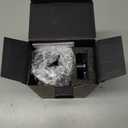 CIRCLE JOY Mini Manual Coffee Grinder with 40 External Adjustable Settings and Ceramic Conical Burr, Portable Stainless Steel Hand Coffee Grinder for Home and Travel (Silver)