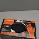 ANBOSON 10mil Heavy Duty Nitrile Gloves Large Black Disposable Rubber Gloves with Diamond Grip Anti Chemical Puncture Resistant Mechanics Guantes for Men/Auto repair/Cooking/Food Grade-Latex Free-100