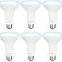 6 Pack BR30 LED Recessed Light Bulb, Dimmable Indoor Flood Light Bulbs CRI80 7W Equivalent 65W 5000K Daylight 650 Lumens, 15000 Lifetime Hours E26 Base LED Can Light Bulb, Flicker-Free
