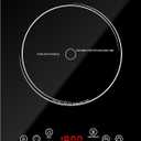 Single Induction Cooktop,1800W Portable induction Cooktop，Portable induction hot plate with LCD touch control,9 Levels,10H,Safety Lock, 110V single burner induction Cooktop