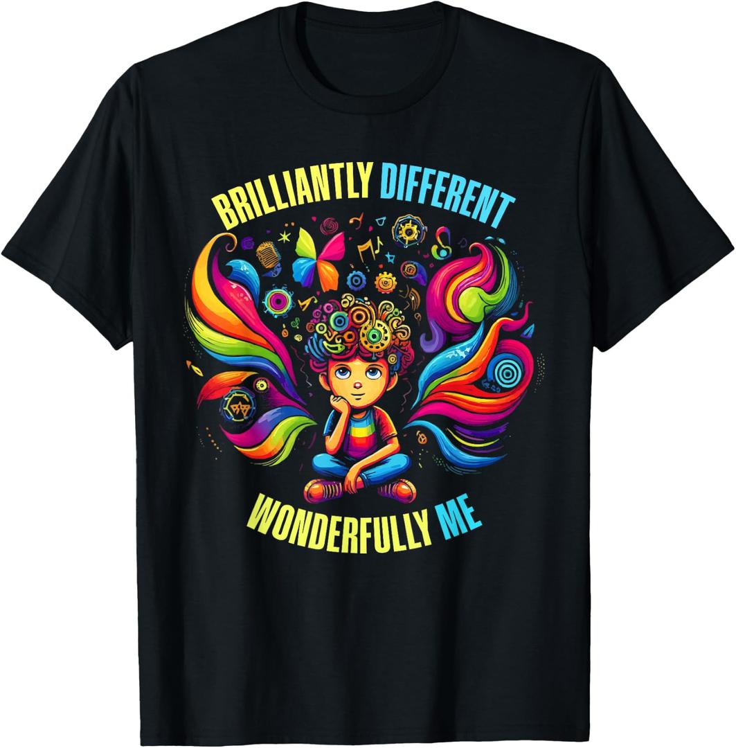 AuDHD Autism ADHD Autistic Spectrum Neurodiversity T-Shirt