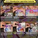 Button Maker Machine 58mm (2.25 inch), DIY Button Pin Maker Machine Comes with Free Button Parts, Circle Cutter, Cutting Board, Pattern Paper, Holographic Bags, Colored Film, and Protective Case