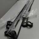 6 Pcs Rope Stakes Black Steel Stakes with Loop Fence Poles for Creating a Rope Border Around Flower Beds, Trees, Garden, Walkways