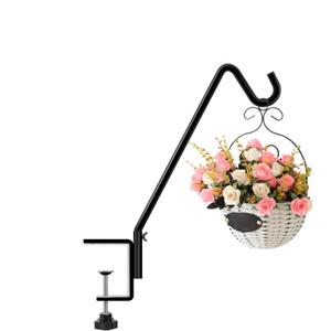 FEED GARDEN 1 Pack 14 Inch Deck Hook, Deck Bird Feeder Hanger, Applicable Deck Thickness 1 Inch-3 Inch