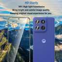 2+2 Pack for Moto G Stylus 2025/Moto Edge 60 Stylus Screen Protector with Camera Lens Protector,9H Tempered Glass Film,HD Clear Scratch Resistant,Bubble-Free for Motorola Moto G Stylus 5G 2025 Screen Protector