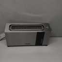 Mueller UltraToast Full Stainless Steel Toaster 2 Slice, Long Extra-Wide Slots with Removable Tray, Cancel/Defrost/Reheat Functions, 6 Browning Levels with LED Display, Housewarming Gifts New Home