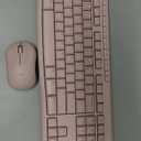 Logitech MK270 Wireless Keyboard and Mouse Combo for Windows, 2.4 GHz, 8 Multimedia Keys, PC, Laptop, Wireless Keyboard Compact Mouse Combo - Rose (1 Pack)