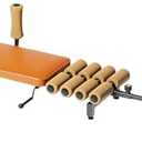 Massage Traction Bed Table, Cervical Lumber Spine Back Stretcher Traction Bed for Tension Relief, Back Decompression- Up to 287 lbs Weight Capacity, Adjustable Length from 55 to 73 inches (Brown)