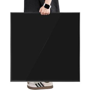 King Size Acrylic Tray with Embedded Handle,No Need to Assemble-for Bed,Ottoman,Coffee Table, Breakfast, Tea, Food, Butler - Decorative Tray (24x24 Inch, Black)
