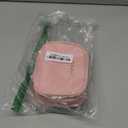 Mini Makeup Bag with Led Mirror, Small Travel Make up Bag 3 Light Modes Adjustable Brightness, for Women Organizer Cosmetic Bag, Portable Travel Train Toiletry Bag, for Pool Parties Work Touch-Ups (Pink)