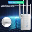 WiFi Extender Signal Booster for Home: Internet Repeater Range Covers Up to 9995 Sq.ft and 45+ Devices (XL, White)