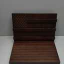Coin Rack - Non-Slip Badge Holders for Collectors - Reusable Collection Shelf, Wooden Badge Organizer for Living Room, Bedroom, Study