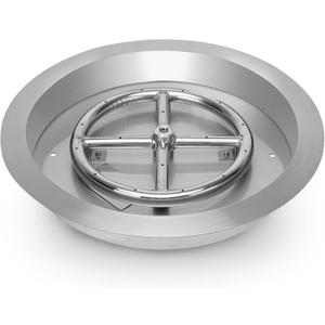 Stanbroil 13-Inch Drop-in Fire Pit Burner Pan, Round Fire Pit Insert for Propane & Natural Gas DIY Fire Table, Stainless Steel Firepit, BTU 88,000 Max