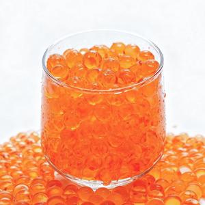 Violetline Clear Vase Gems - Transparent Decorative Filler for Floral Arrangements & Home Decor (Orange)