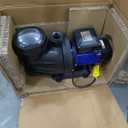 CrestWave 1.5HP Pool Pump, 5547GPH Powerful Self Primming Swimming Pool Pump with ON/OFF Switch for In/Above ground Pool, Single Speed High Flow, Energy Saving, Low Noise, with Strainer Basket