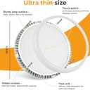 GZV RV Interior Lights, RV Puck Lighting, Dimmable LED Ceiling Light for Camper, Memory Function, DC 12V 4.75 Inch, Camper Lightings for Inside, LED Lights for Travel Trailer (3000K - Warm White)