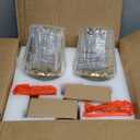 Gold Battery Operated Wall Sconces Set of 2 with Remote, Crystal Wireless Sconce with Rechargeable LED Magnetic Bulb, Dimmable 3CCT & 12 RGB Wall Lights for Bedroom, Living Room, Hallway, Staircase