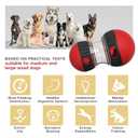 BSISUERM Dog Food Dispensing Puzzle Toy Adjustable Treat Dispenser Slow Feeder Pet Interactive Chase Toy Dog Enrichment Ball for  Dogs to Keep Them Busy, Extra Large