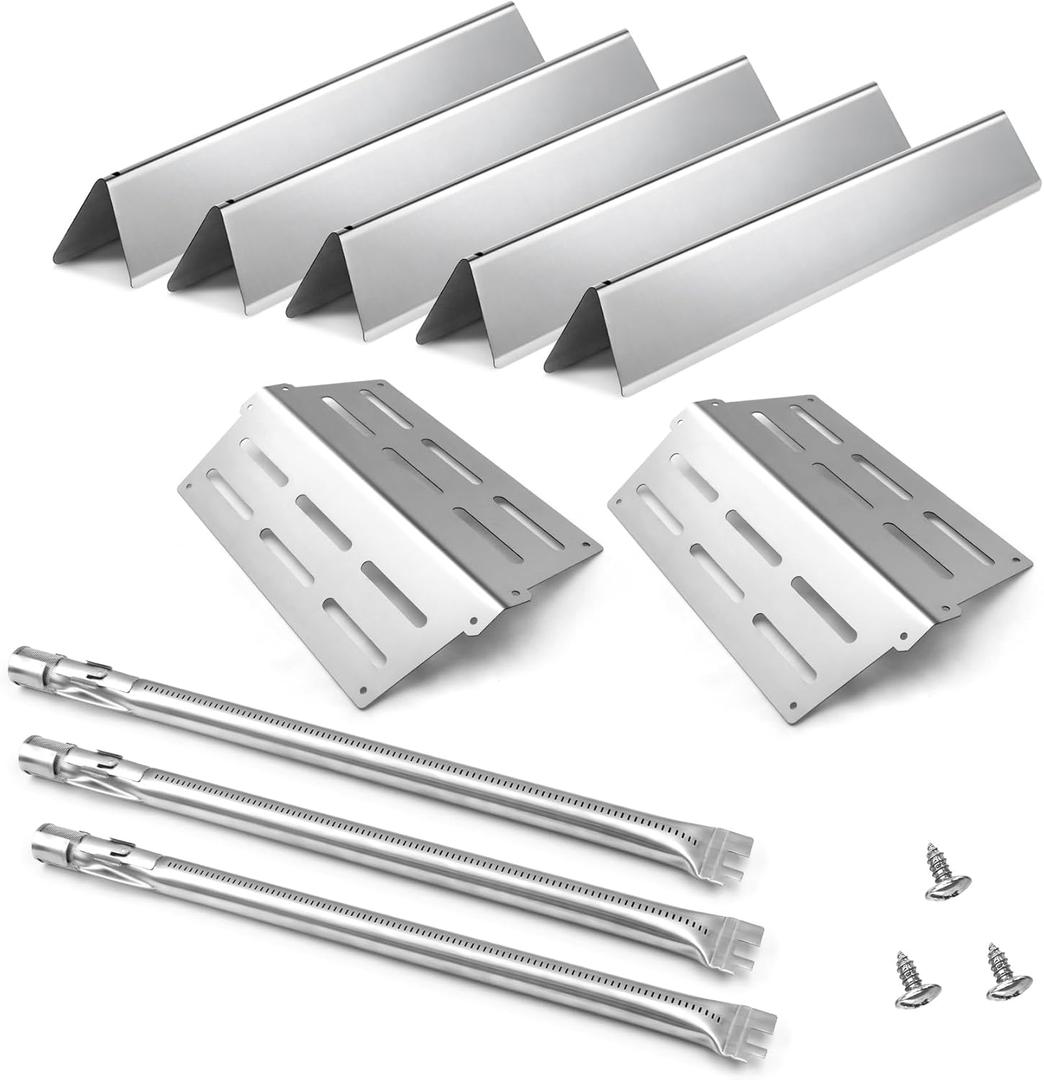 Genesis Grill Parts for Weber E310 E320 E330 EP310 EP320 EP330, Flavorizer Bars 7620 Heat Deflector 7622 Burner Tube 62752 for Weber Genesis 300, Grill Replacement Parts for Weber Accessories
